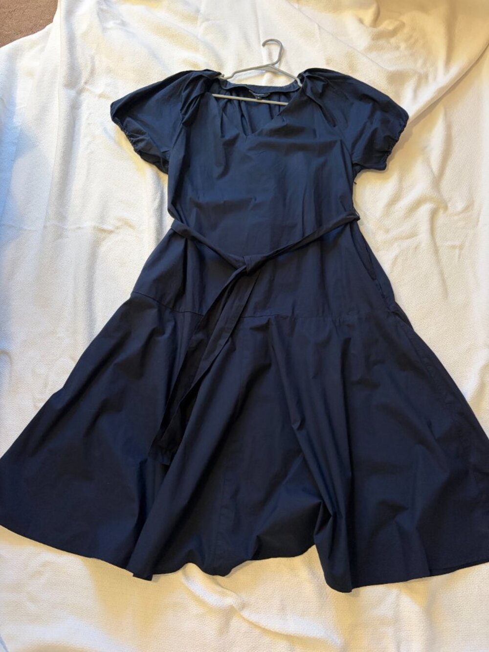 Banana Republic Navy Blue Belted Dress - Picture 2 of 4